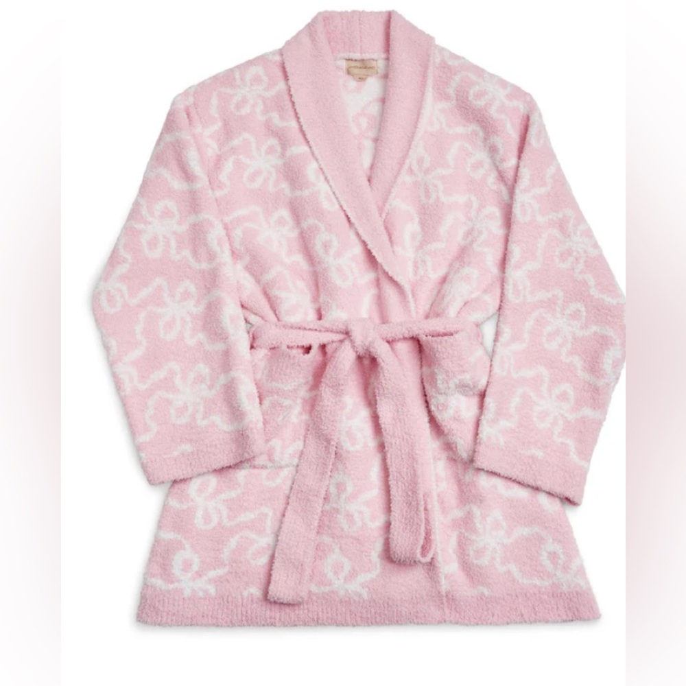 LoveShackFancy Indie Teddy Bow Print Robe - Picture 2 of 11